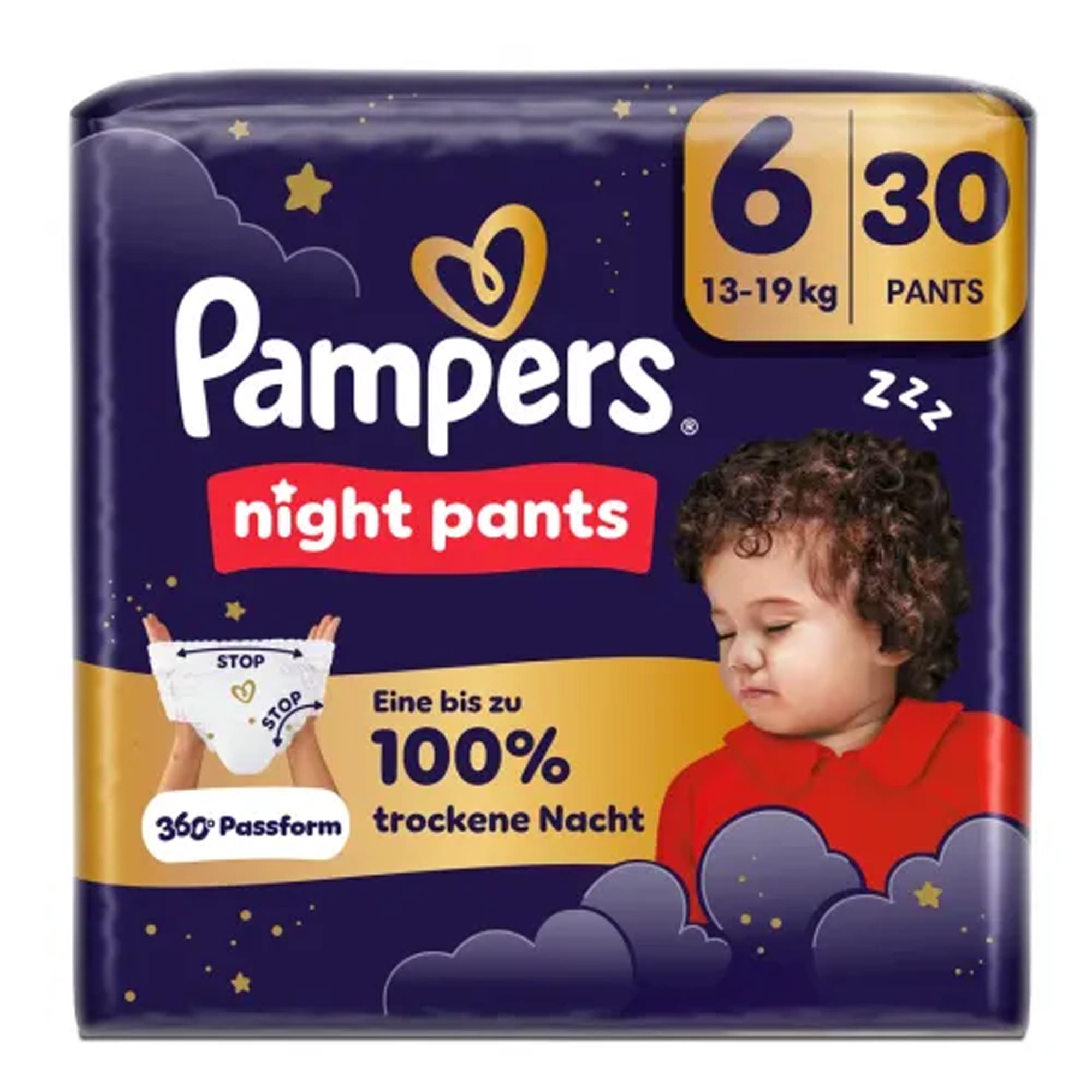 Pampers Night Pants Größe 6 Windeln 30 Stück