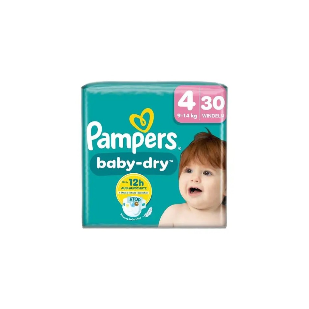 Pampers Baby-Dry Größe 4 Windeln 30 Stück