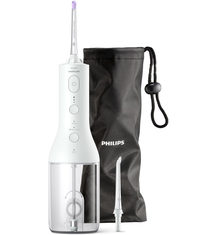 Philips HX3826/31 Sonicare kabelloser Power Flosser 3000 Munddusche weiß