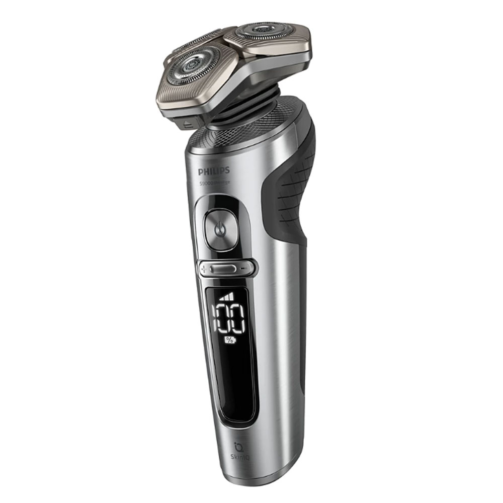 Philips S9000 Prestige SP9841/32 Nass- und Trockenrasierer mit SkinIQ Technologie silber