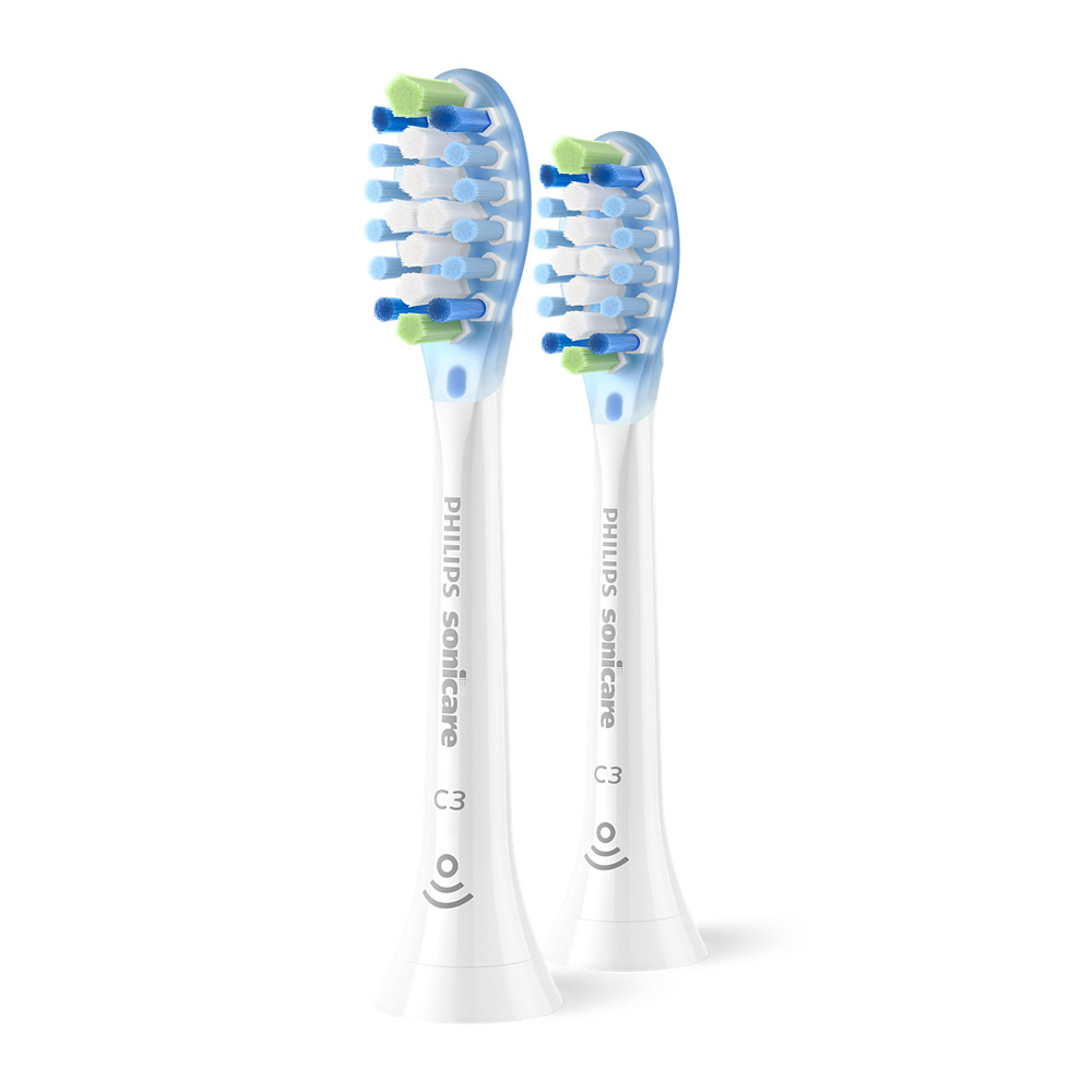 Philips Sonicare C3 Premium Plaque Defence HX9042/87 Aufsteckbürsten 2 Stück weiß