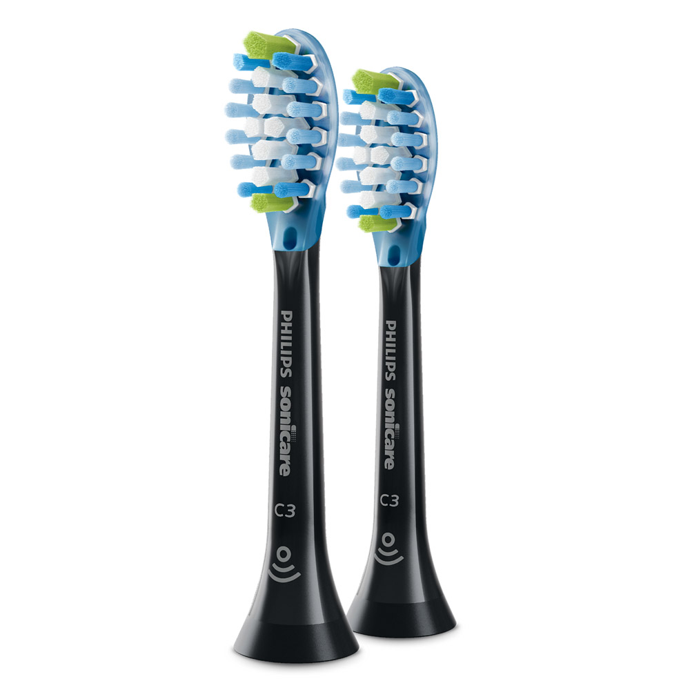 Philips Sonicare C3 Premium Plaque Defense HX9042/88 Aufsteckbürsten 2 Stück schwarz