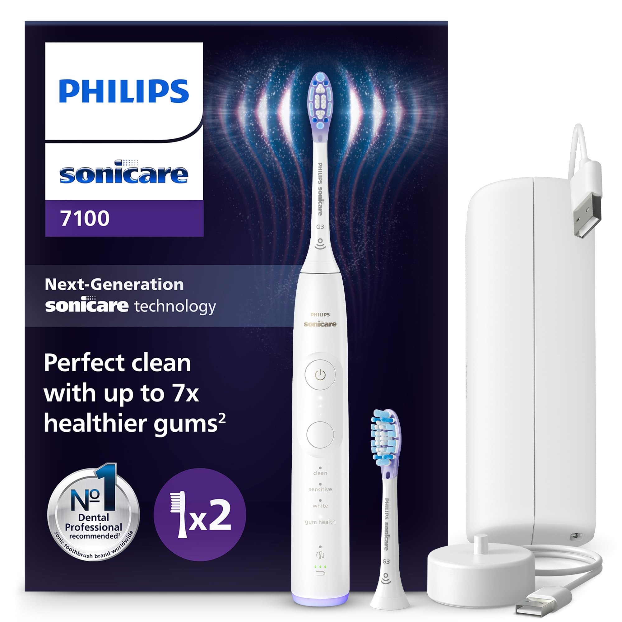 Philips Sonicare 7100 HX7420/02 elektrische Zahnbürste weiß