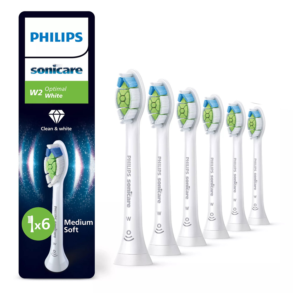 Philips Sonicare W2 Optimal Ersatzbürstenköpfe für elektrische Zahnbürsten weiß