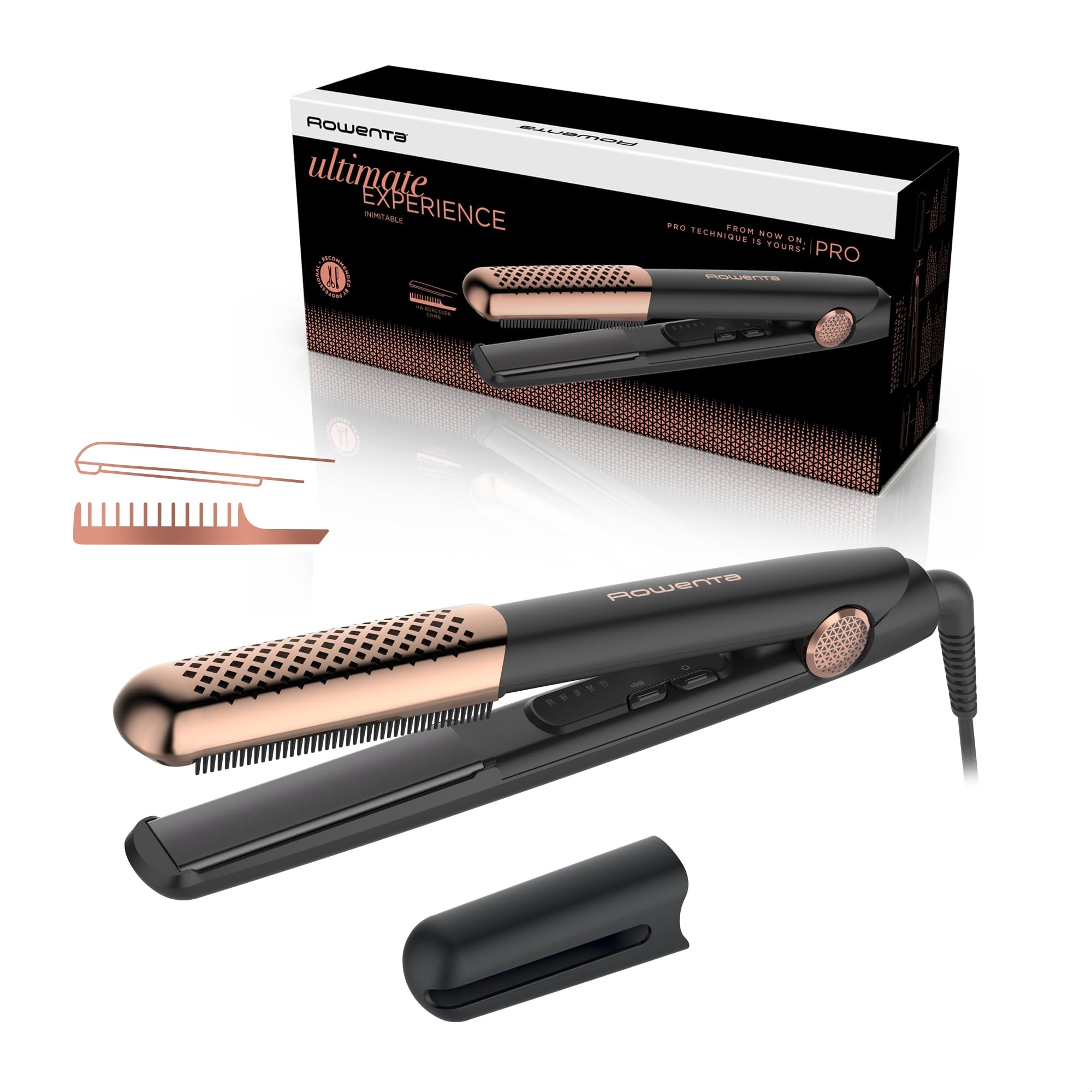 Rowenta Ultimate Experience SF8230F0 Haarglätter schwarz/kupfer