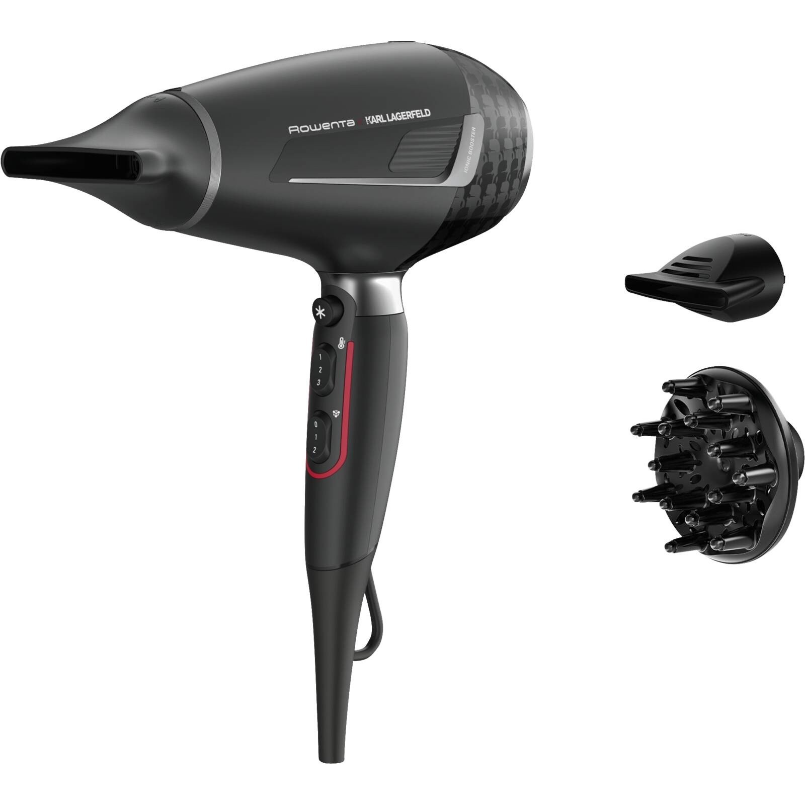 Rowenta K/Pro Stylist Karl Lagerfeld CV887L Haartrockner 2200W schwarz