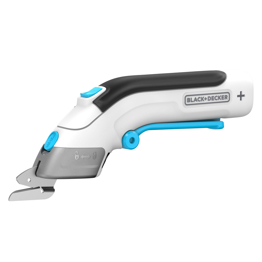 Black+Decker BCSC115 3.6V Akku-Schere weiß/blau