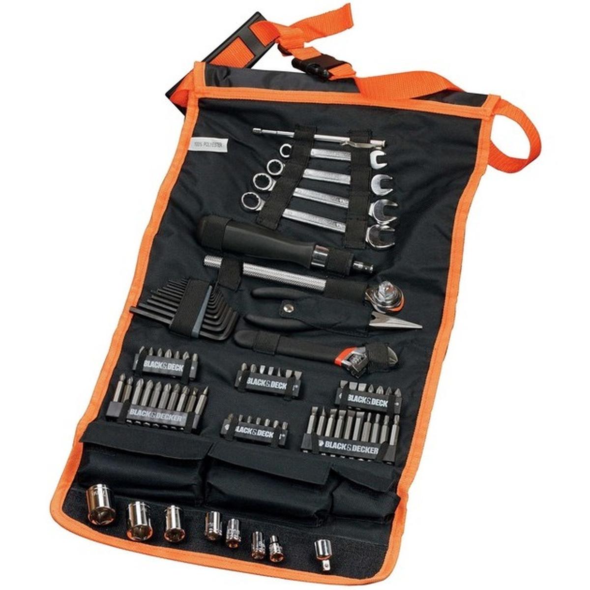 Black + Decker A7063-QZ Auto-Werkzeugset 76-teilig