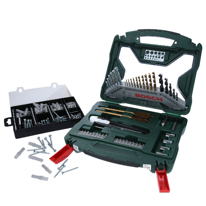 Bosch Aktions-Set X-Line 50Ti & Fixing-Set Handwerkzeugsortiment im Koffer 173-teilig