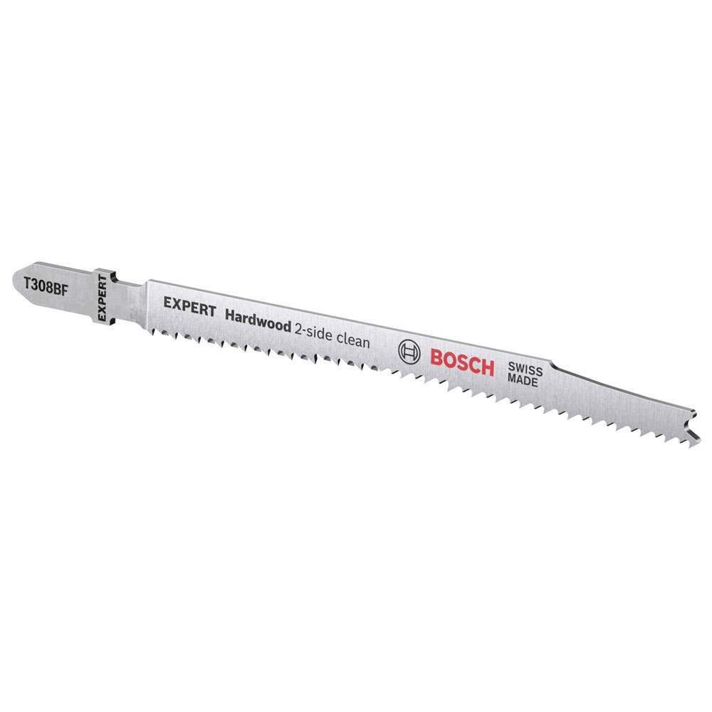 Bosch Expert Hardwood 2-Side Clean T 308 BF Stichsägeblatt 5 Stück (117 mm)