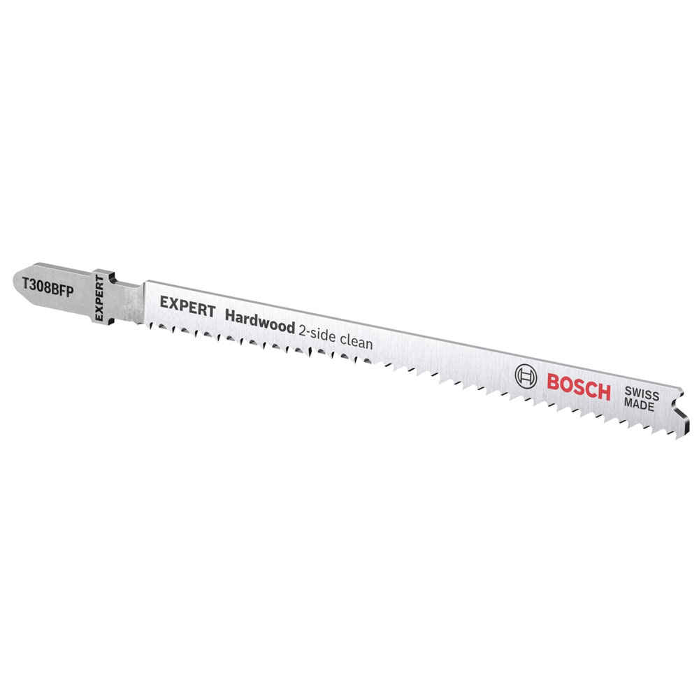 Bosch Expert Hardwood 2-Side Clean T 308 BFP Stichsägeblatt 5 Stück (117 mm)