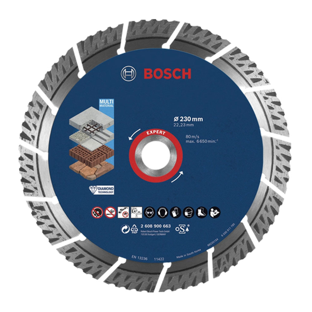 Bosch Expert MultiMaterial Diamanttrennscheibe (Ø 150 mm)