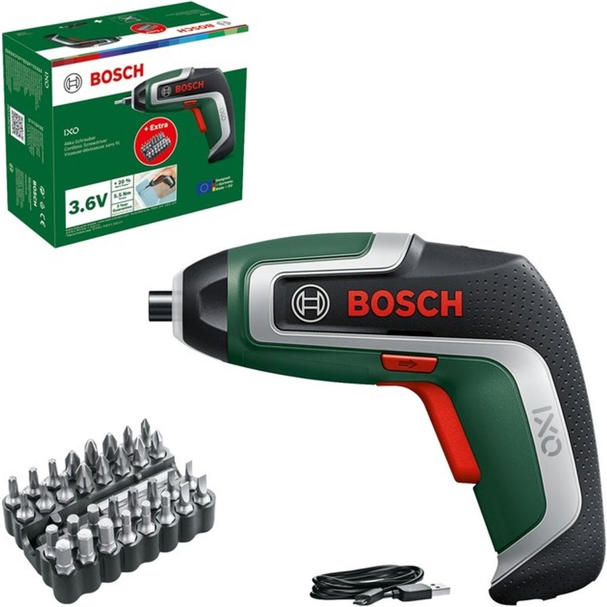 Bosch IXO 7 Akku-Schrauber 3,6V (mit Bit-Set)