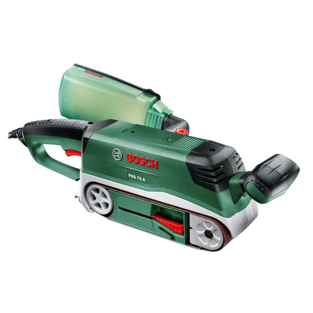 Bosch PBS 75 A Bandschleifer 710W (76 x 165 mm Schleiffläche, mit K 80 Schleifband)