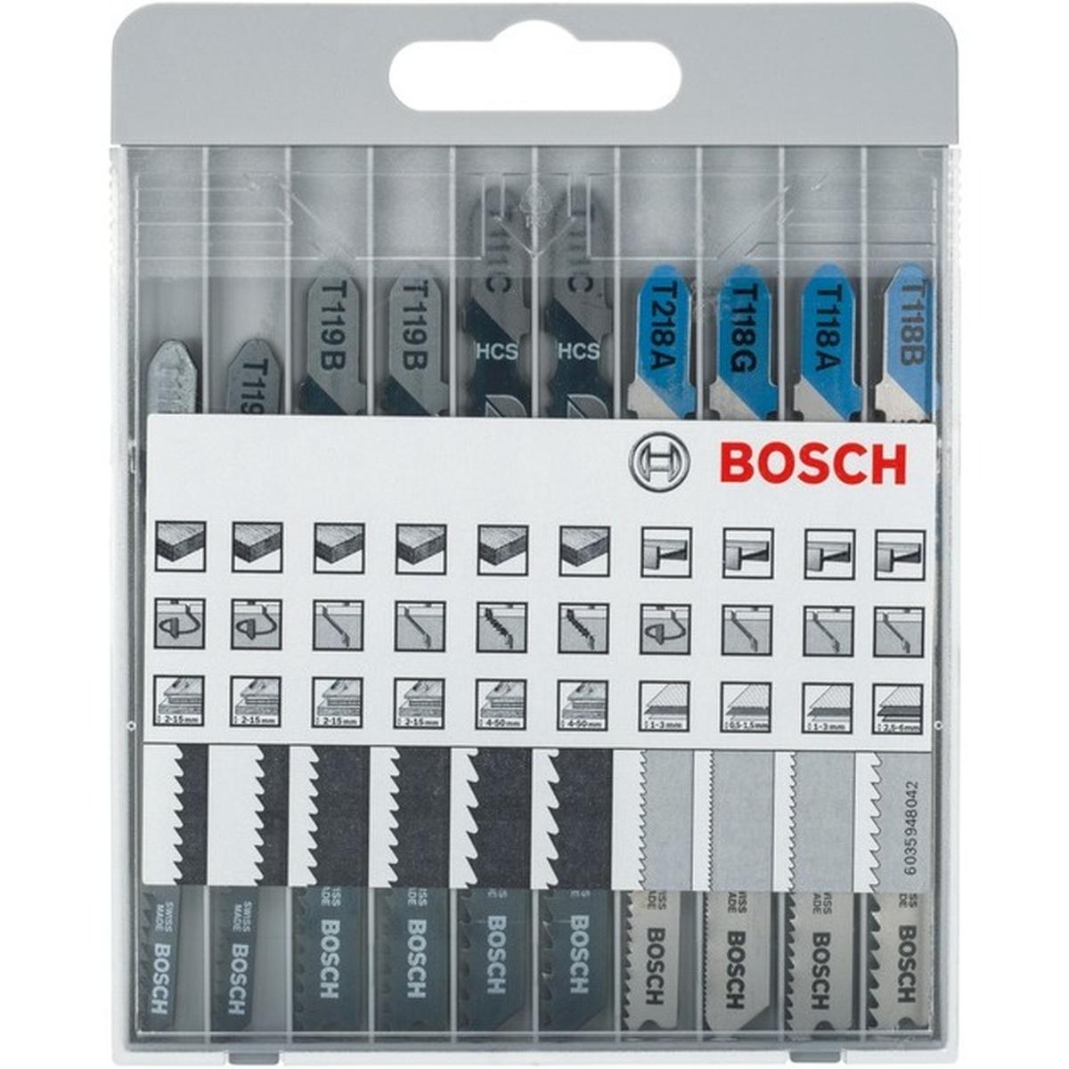 Bosch Professional Basic for Wood and Metal Stichsägeblatt Set 10-teilig