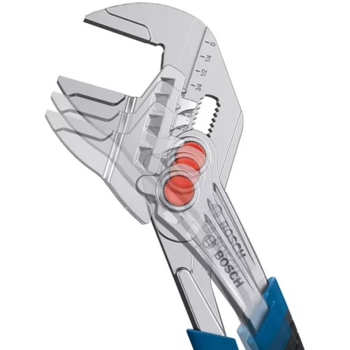 Bosch Professional Zangenschlüssel 250 mm (2K-Softgrip, Chrom-Vanadium-Stahl)