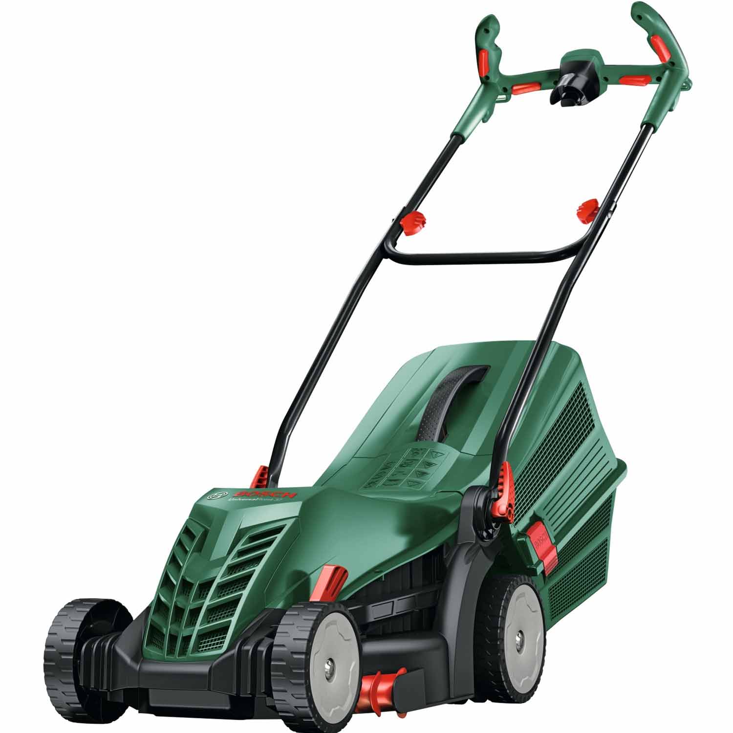 Bosch UniversalRotak 37-555 Rasenmäher 1400W (37 cm Schnittbreite, 40L Grasfangkorb)