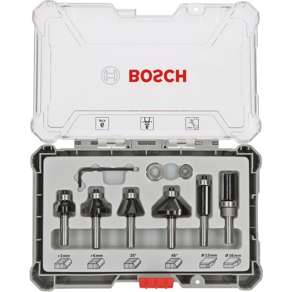 Bosch Professional Rand- und Kantenfräser Set 6-teilig
