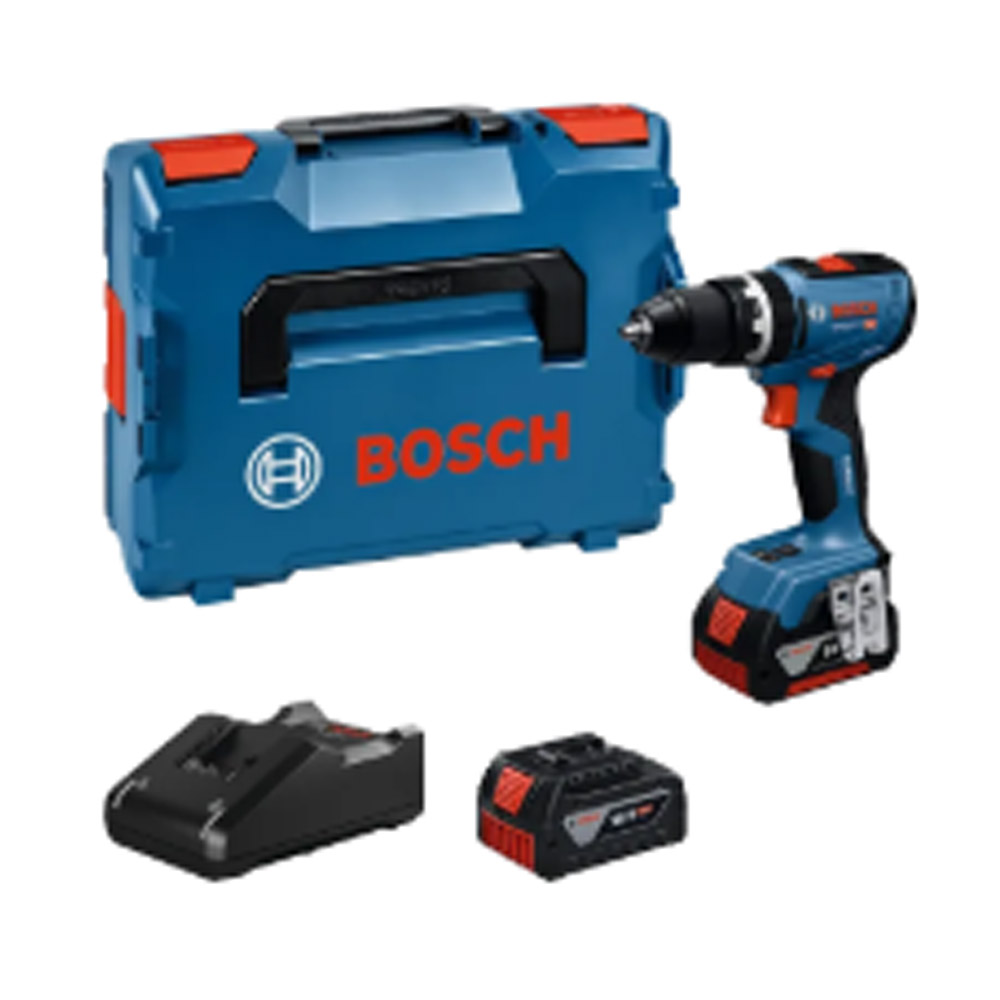 Bosch Professional GSB 18V-65 Akku-Bohrschrauber (2x Akku, 1x Ladegerät)