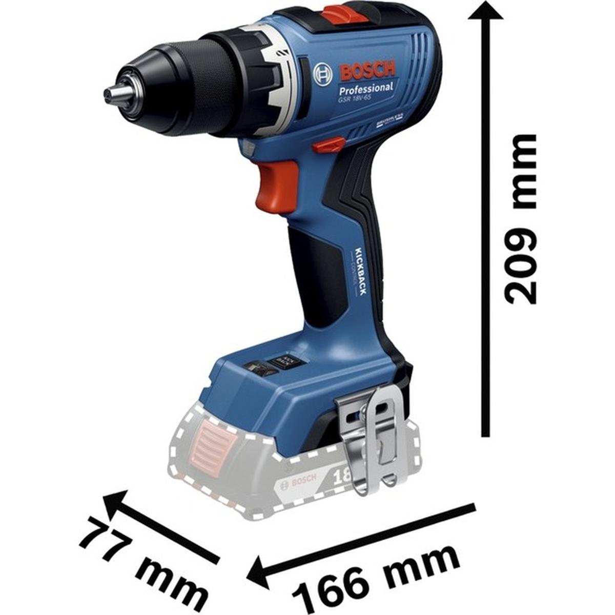 Bosch Professional GSR 18V-65 Akku-Bohrschrauber