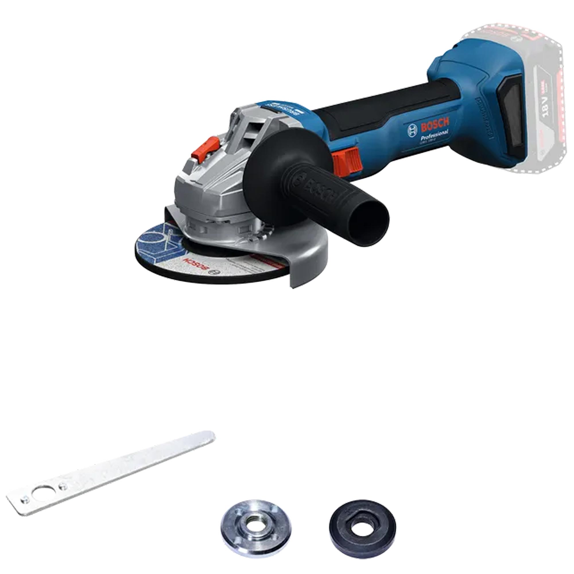 Bosch Professional GWS 18V-8 Akku-Winkelschleifer 125mm Solo Version inkl. L-BOXX