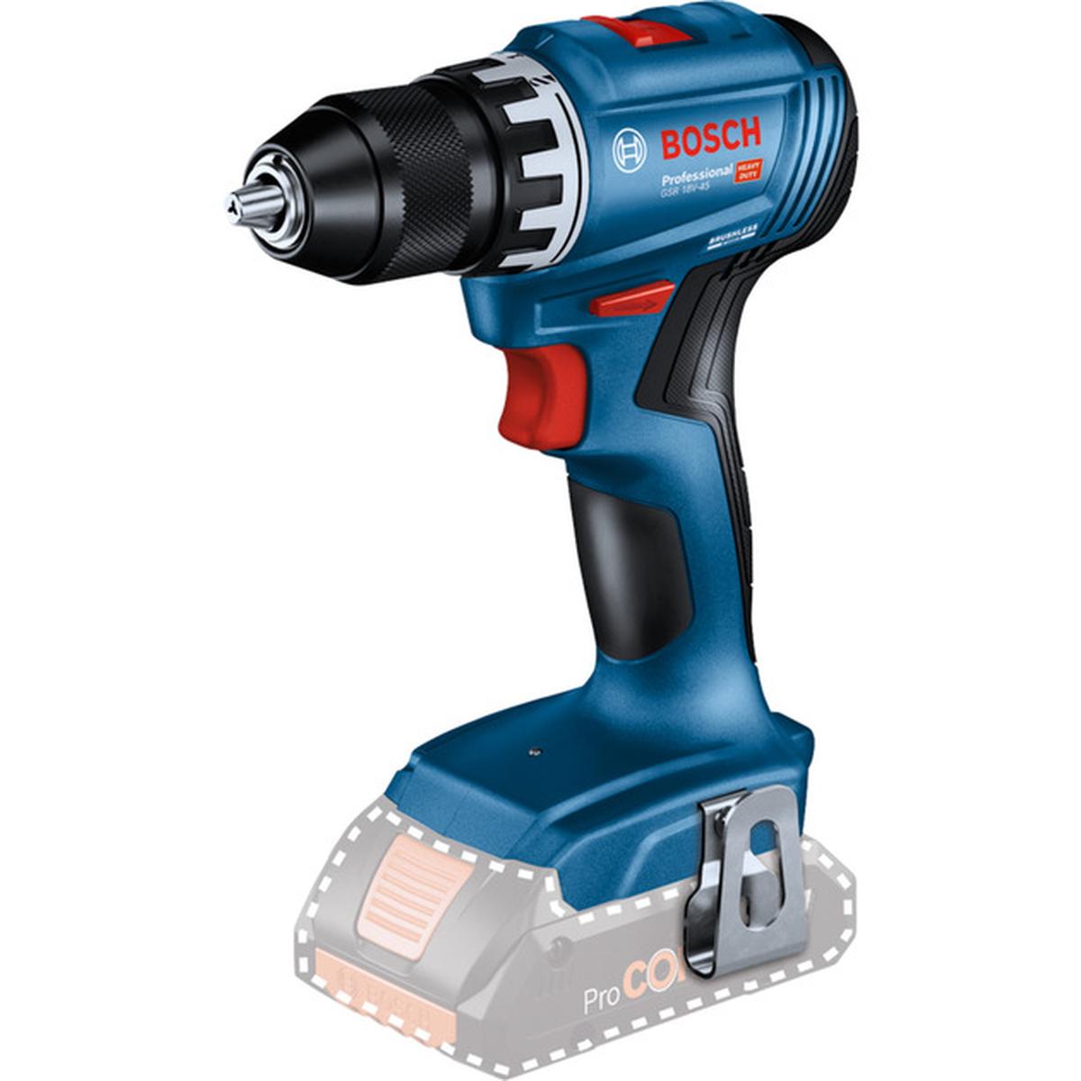 Bosch Professional 18V-Set GSR 18V-45 + GBH 18V-22 Akku-Werkzeugset