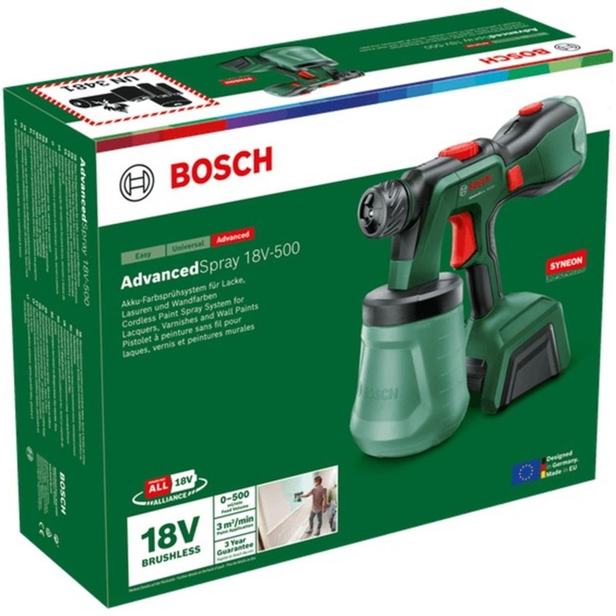 Bosch AdvancedSpray 18V-500 Akku-Farbsprühsystem