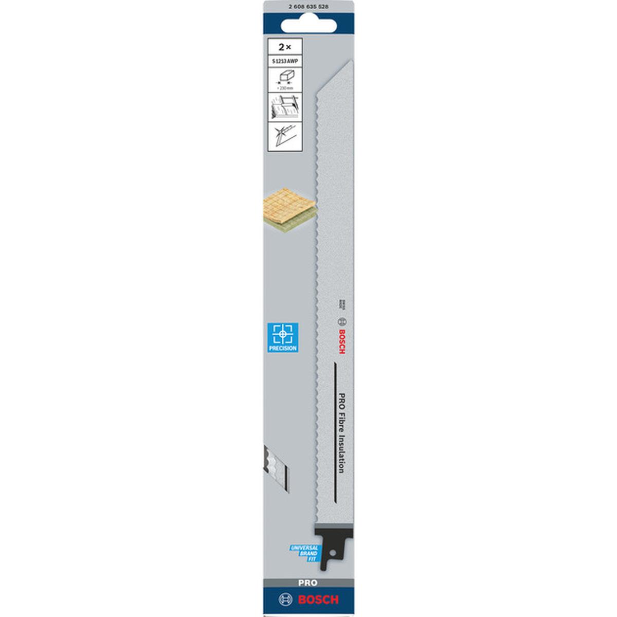 Bosch Professional S 1213 AWP Säbelsägeblätter 300x22x1,5mm 2er-Set