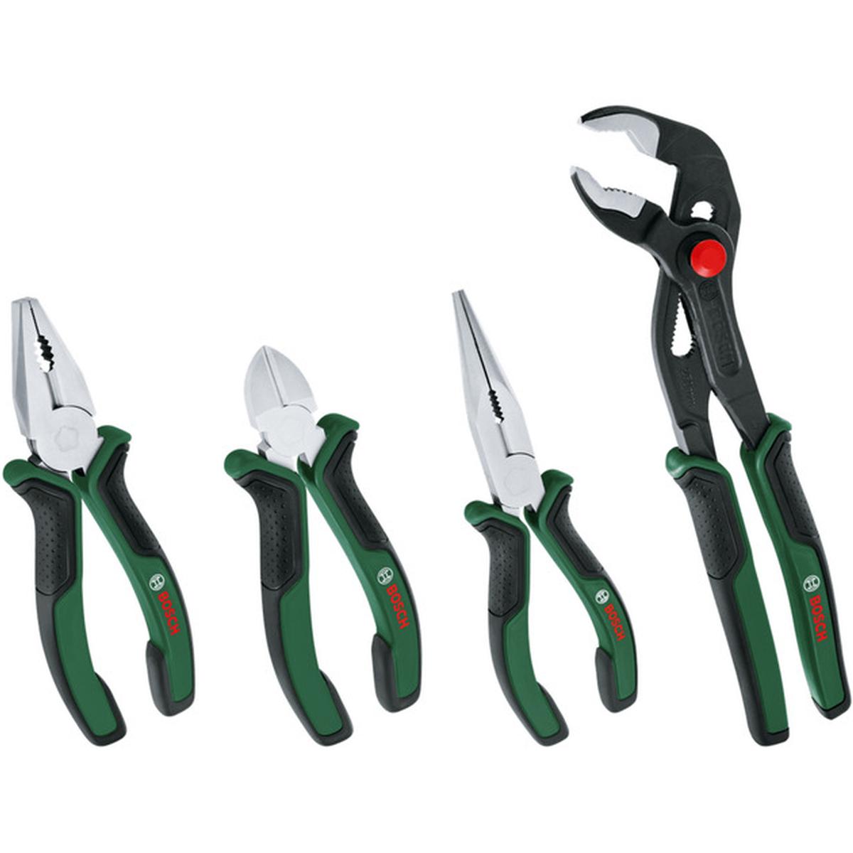 Bosch 1600A02W7K Zangen-Set 4-teilig grün/schwarz