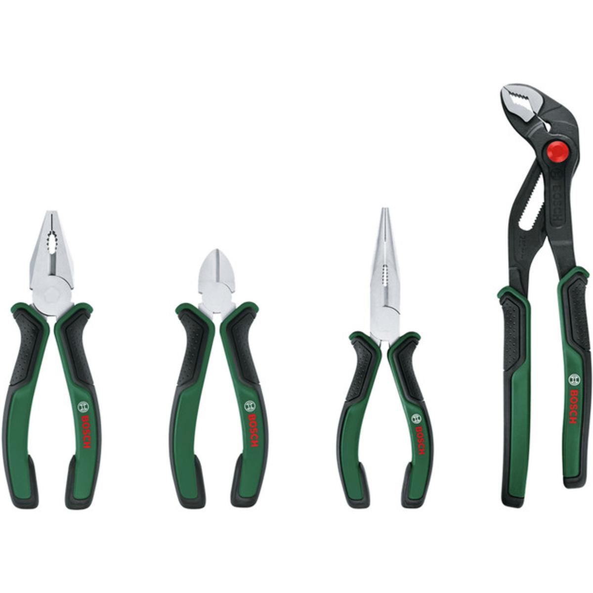Bosch 1600A02W7K Zangen-Set 4-teilig grün/schwarz