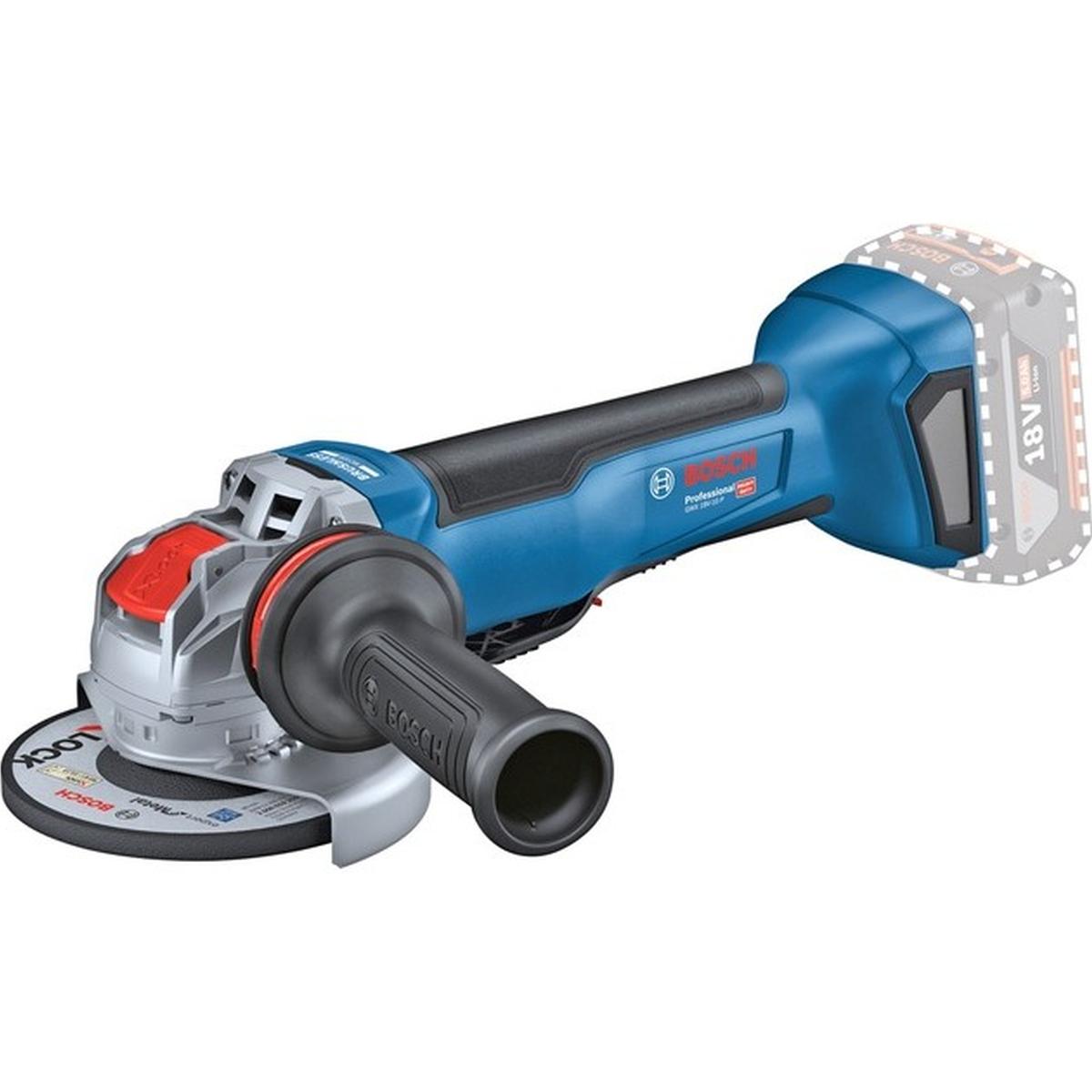 Bosch Professional GWX 18V-10 P X-LOCK Akku-Winkelschleifer blau/schwarz