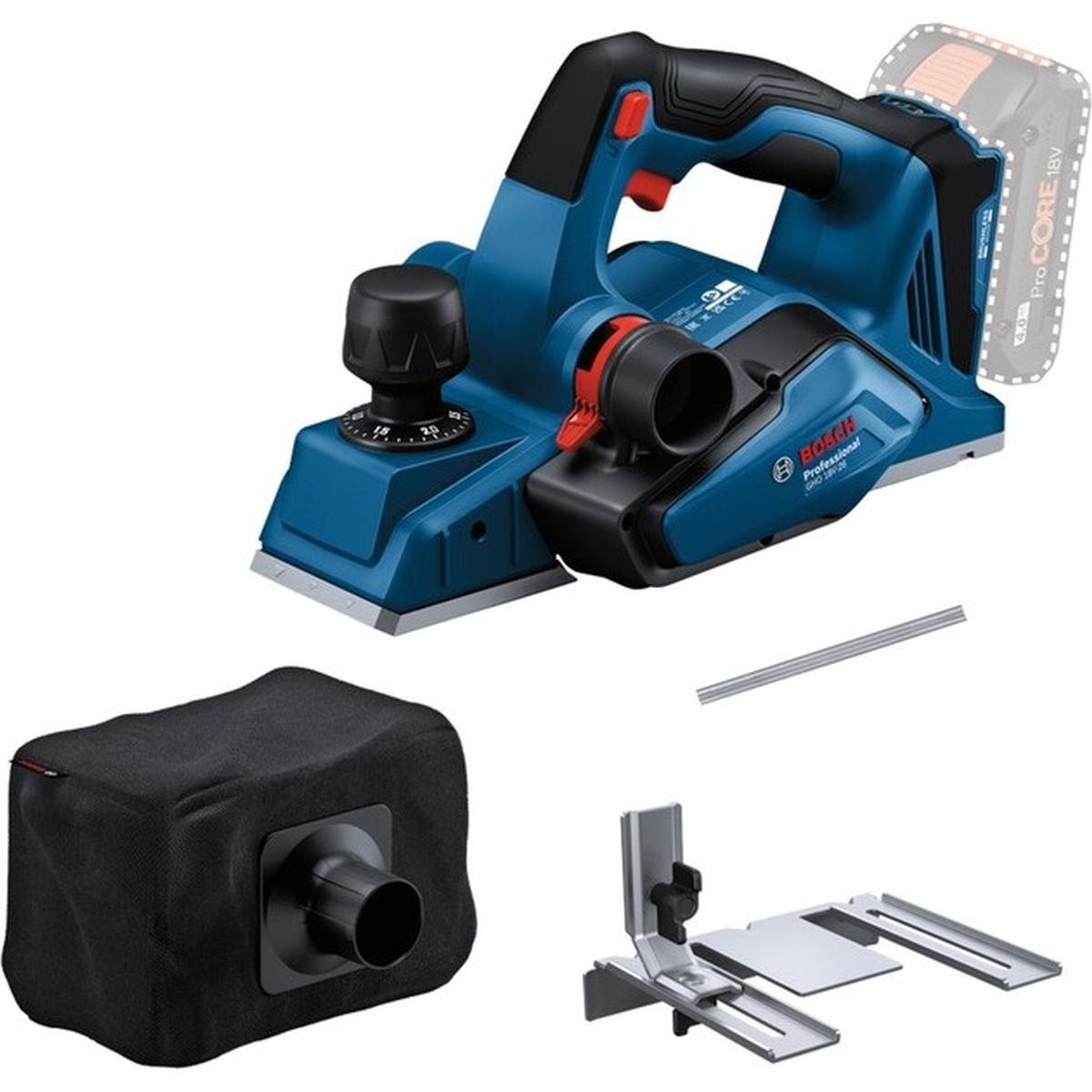 Bosch Professional GHO 18V-26 18V Akku-Hobel ohne Akku L-BOXX