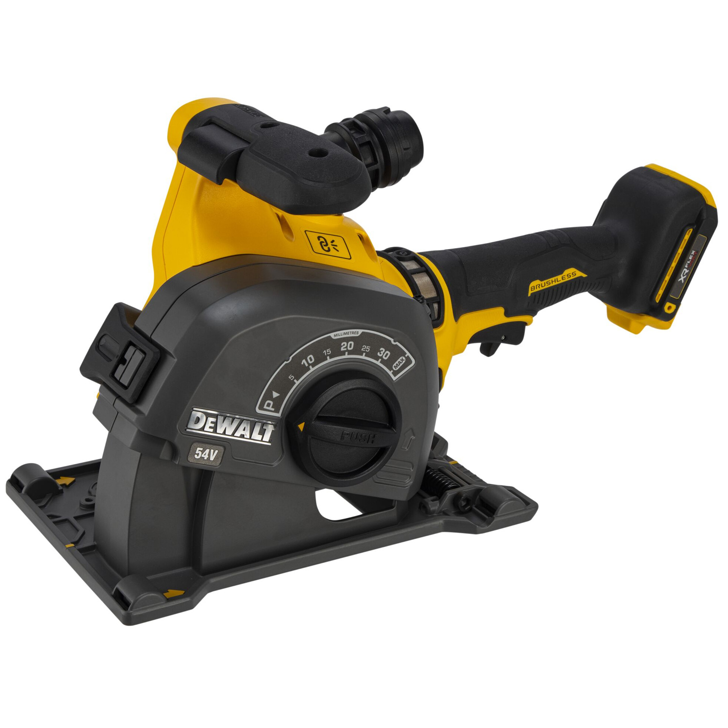 DeWalt DCG200NT-XJ 54V 125mm Akku-Mauernutfräse