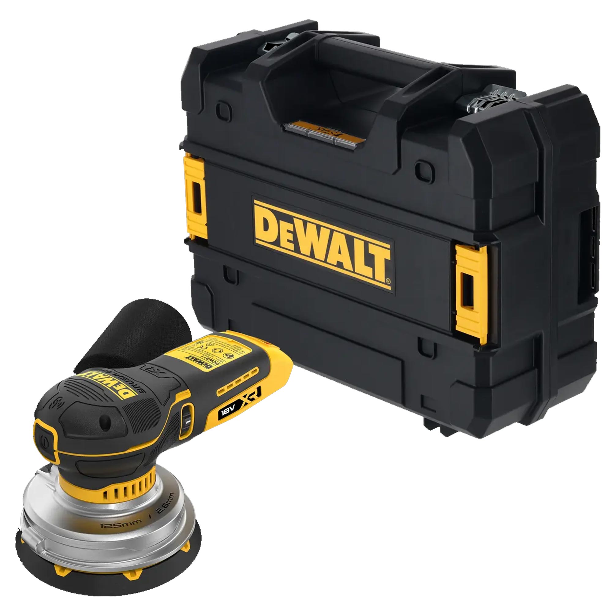 DeWalt DCW211NT 18V 125mm Akku-Exzenterschleifer