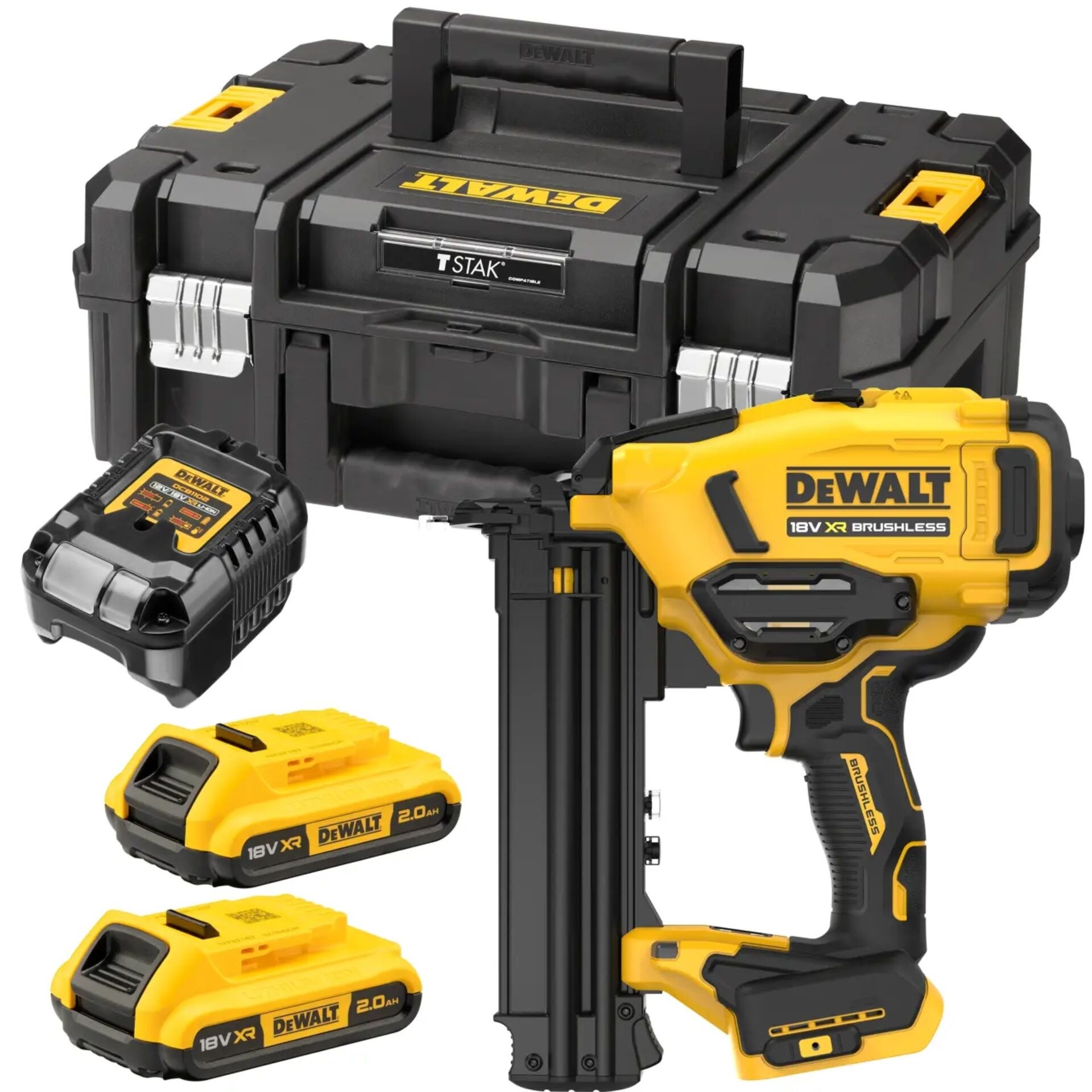 DeWalt DCN210SD2 18V Akku-Stauchkopfnagler mit 2x 2,0Ah Akku