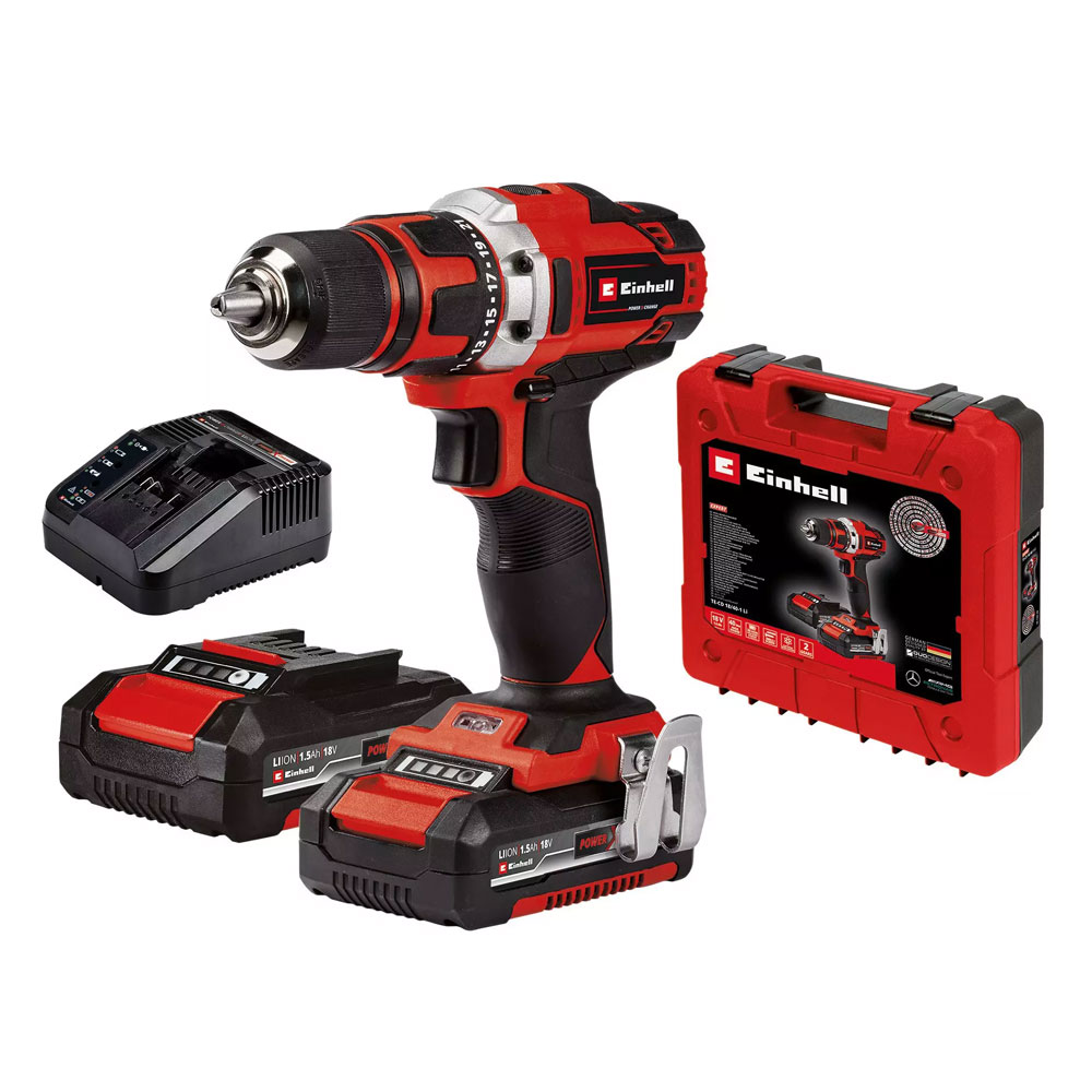 Einhell TE-CD 18/40 Li (2x1,5 Ah) Power X-Change Akku-Bohrschrauber