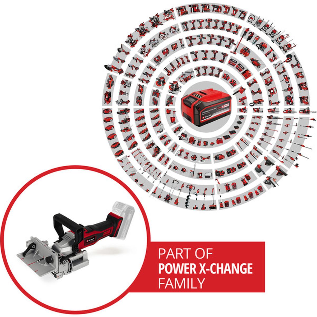 Einhell Power X-Change TE-BJ 18 Li-Solo 18V Akku-Flachdübelfräse