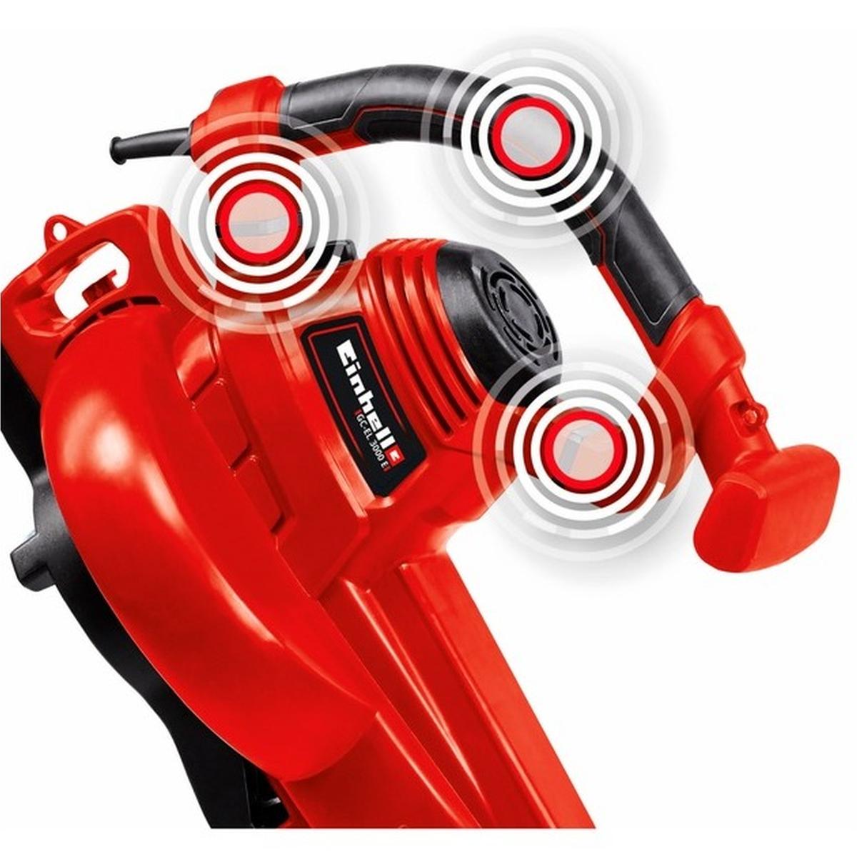 Einhell GC-EL 3000 E 3000W Laubsauger/Laubbläser rot/schwarz