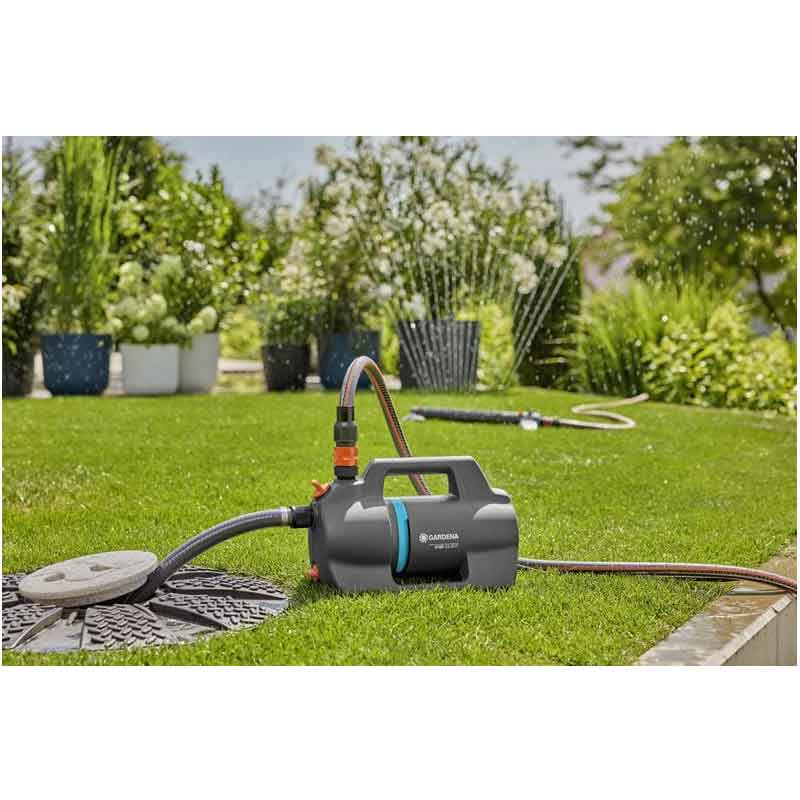 GARDENA 09052-20 Gartenpumpe 4100 Silent Saugschlauch-Set