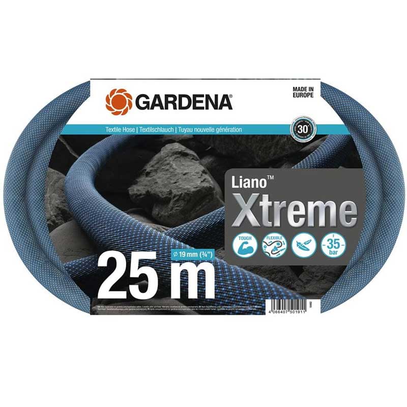GARDENA 18482-20 Textilschlauch Liano Xtreme 3/4, 25 m Set"