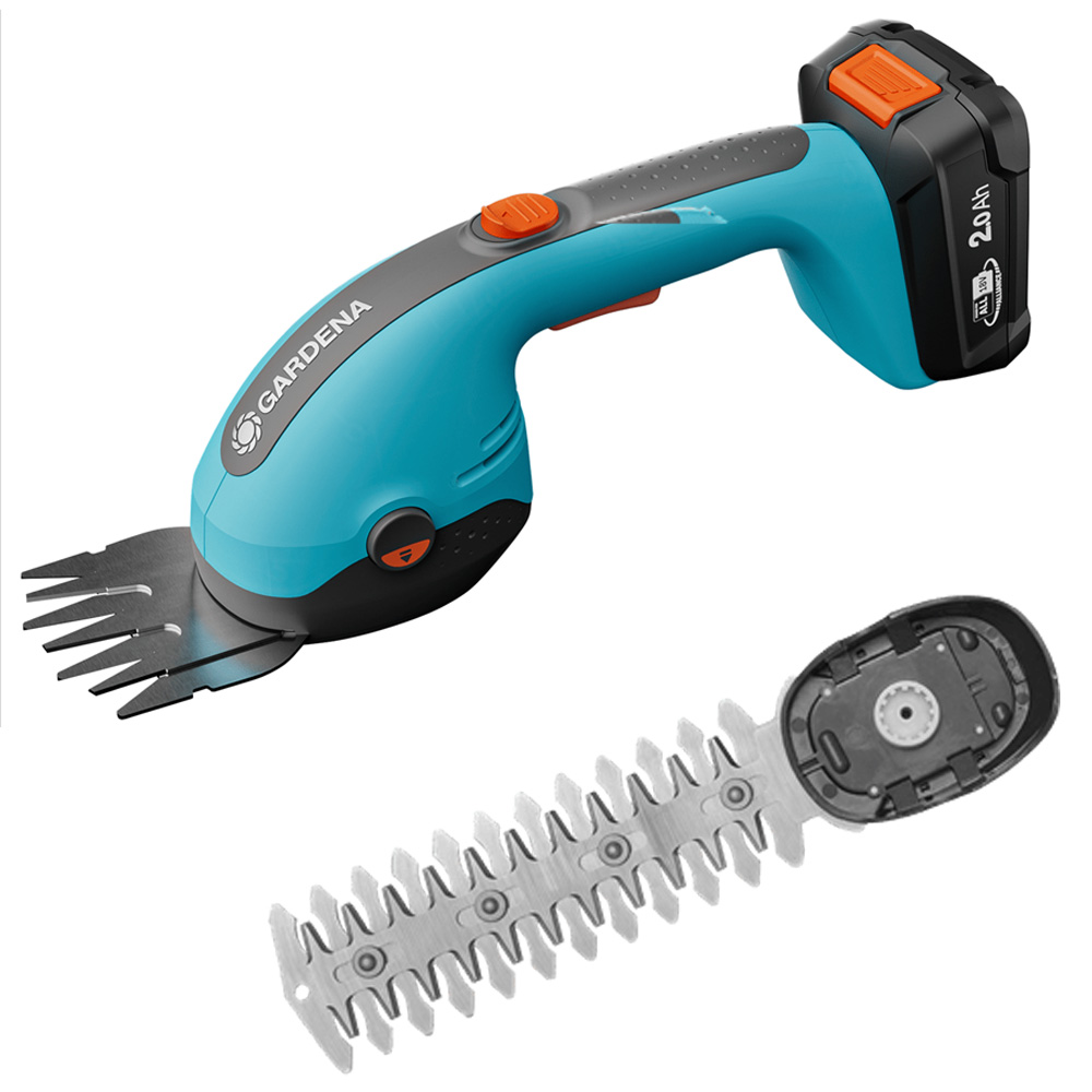 GARDENA 14750-30 Akku-Gras- und Strauchschere PowerCut 20/18V P4A Ready-To-Use Set - Aktion