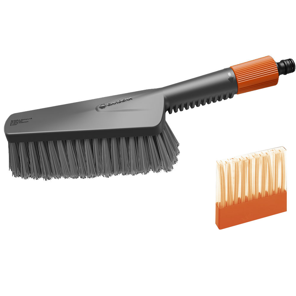 GARDENA 18863-20 Cleansystem Wasch-Set mit Handbürste M soft