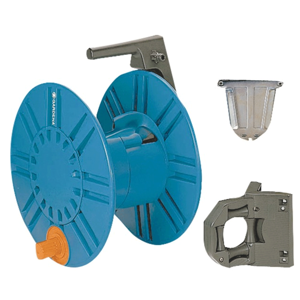 Gardena 2650-20 Classic Wand-Schlauchtrommel 60 mit Schlauchführungsrolle