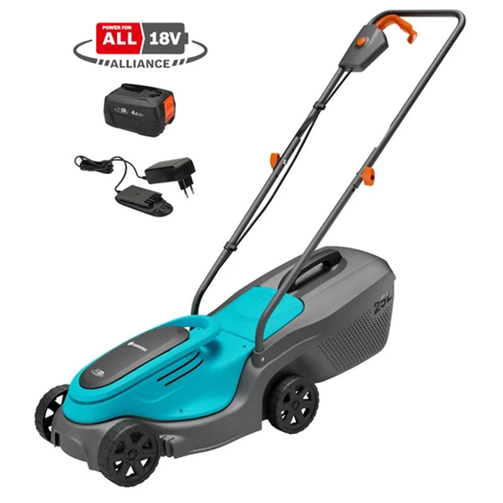 GARDENA 14634-20 Akku-Rasenmäher EasyMax 32/18V P4A Ready-To-Use Set