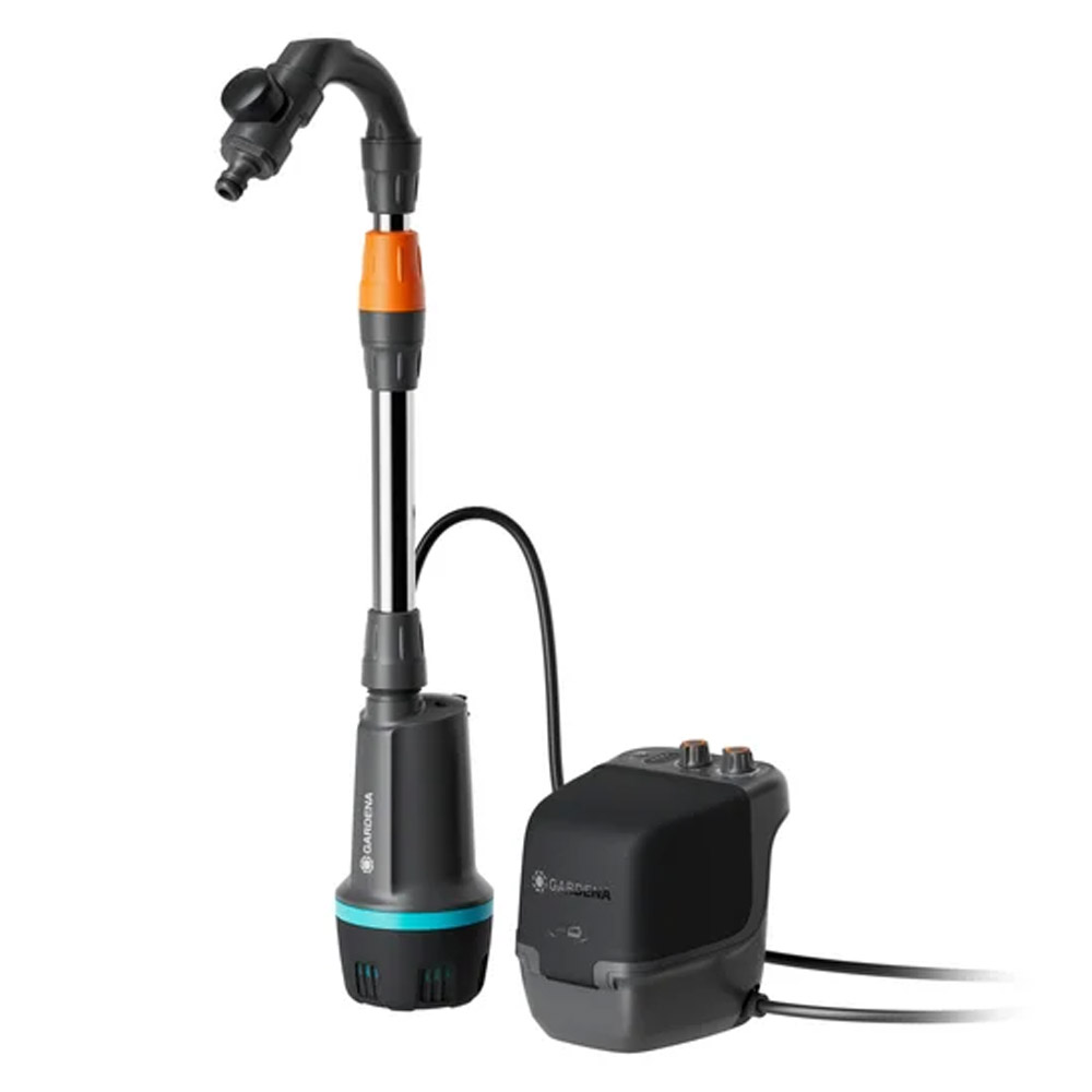 GARDENA 14604-20 Akku-Regenfasspumpe 2600 Comfort 18V P4A Ready-To-Use Set