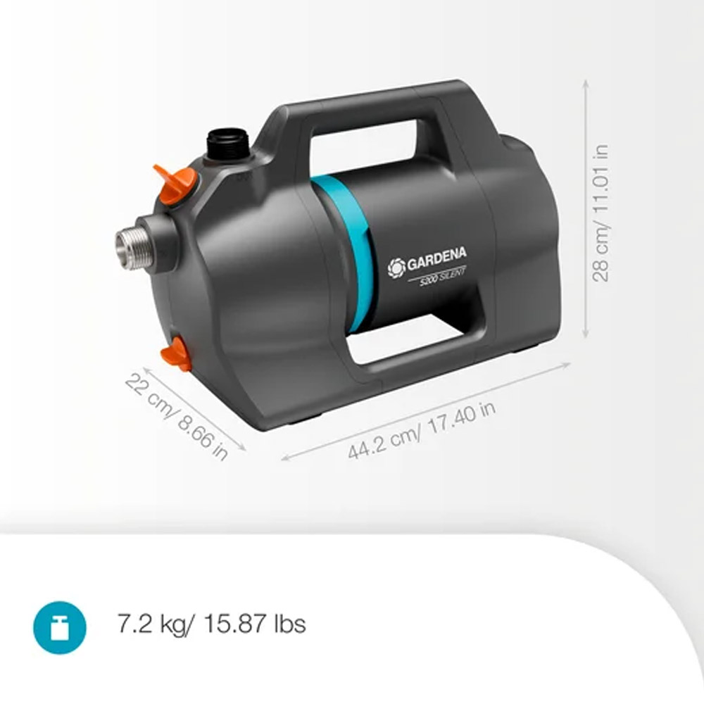 GARDENA 09085-20 Gartenpumpe 5200 Silent Set