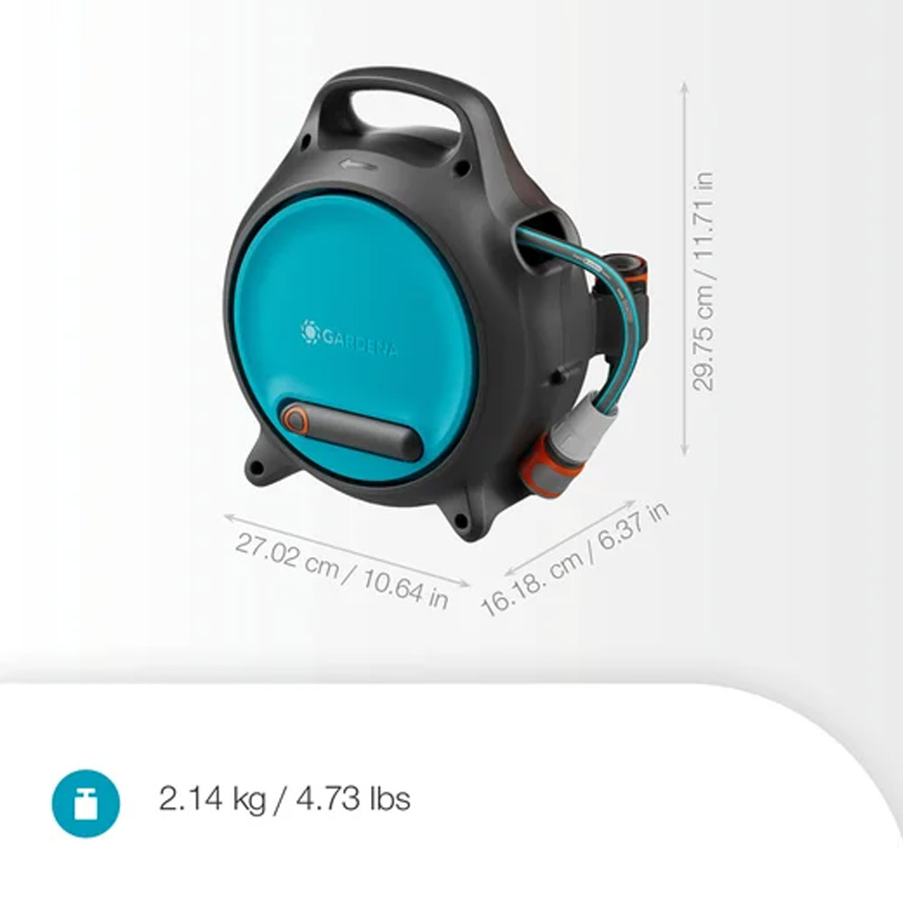 GARDENA 18692-20 Mobile Schlauchbox Move, 10 m + 1,5 m