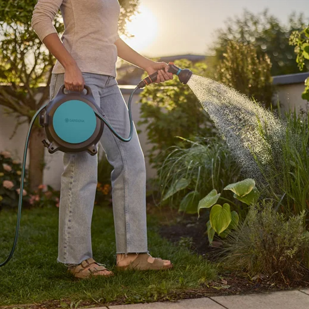 GARDENA 18692-20 Mobile Schlauchbox Move, 10 m + 1,5 m