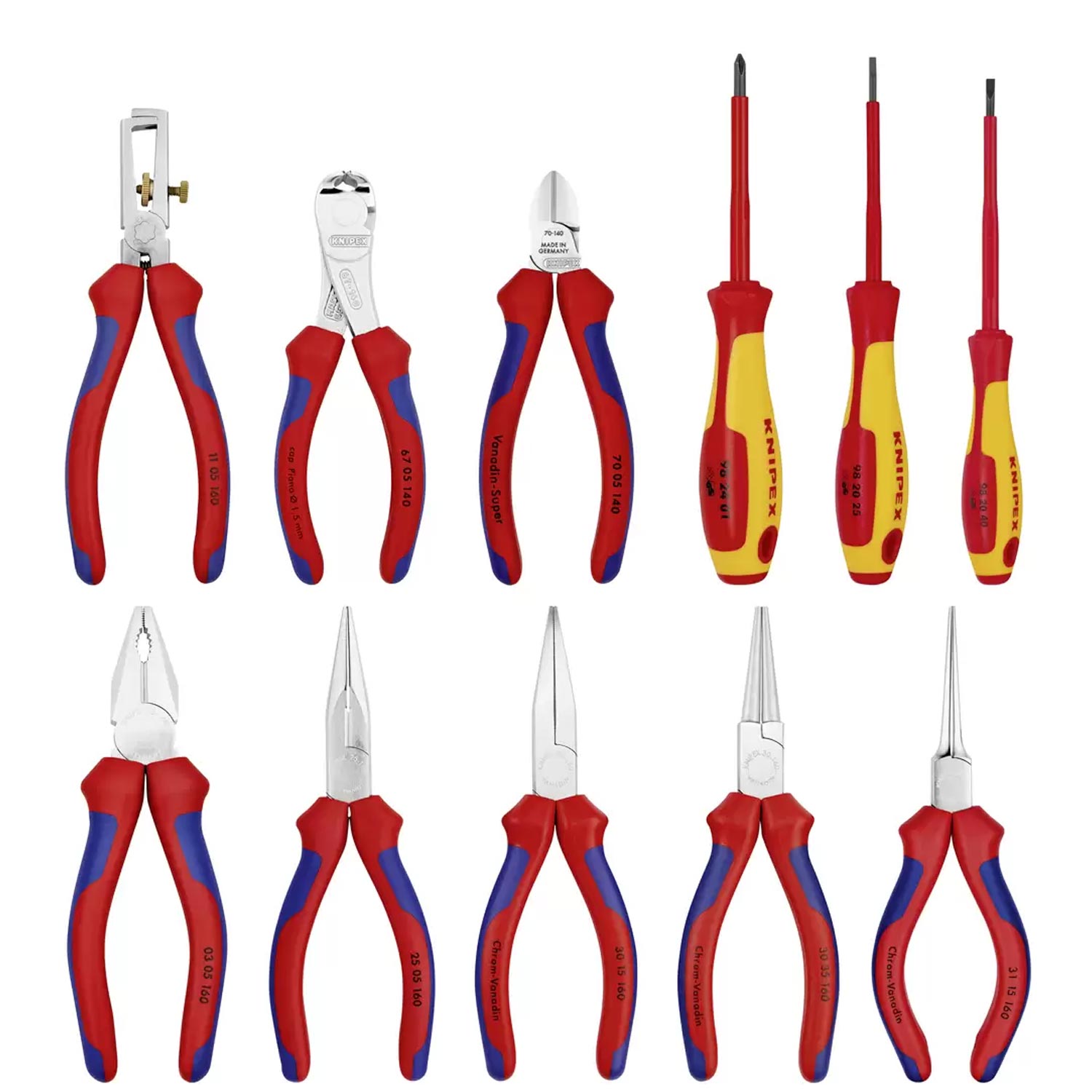 KNIPEX 00 19 41 Werkzeug-Rolltasche 11-teilig 290 mm