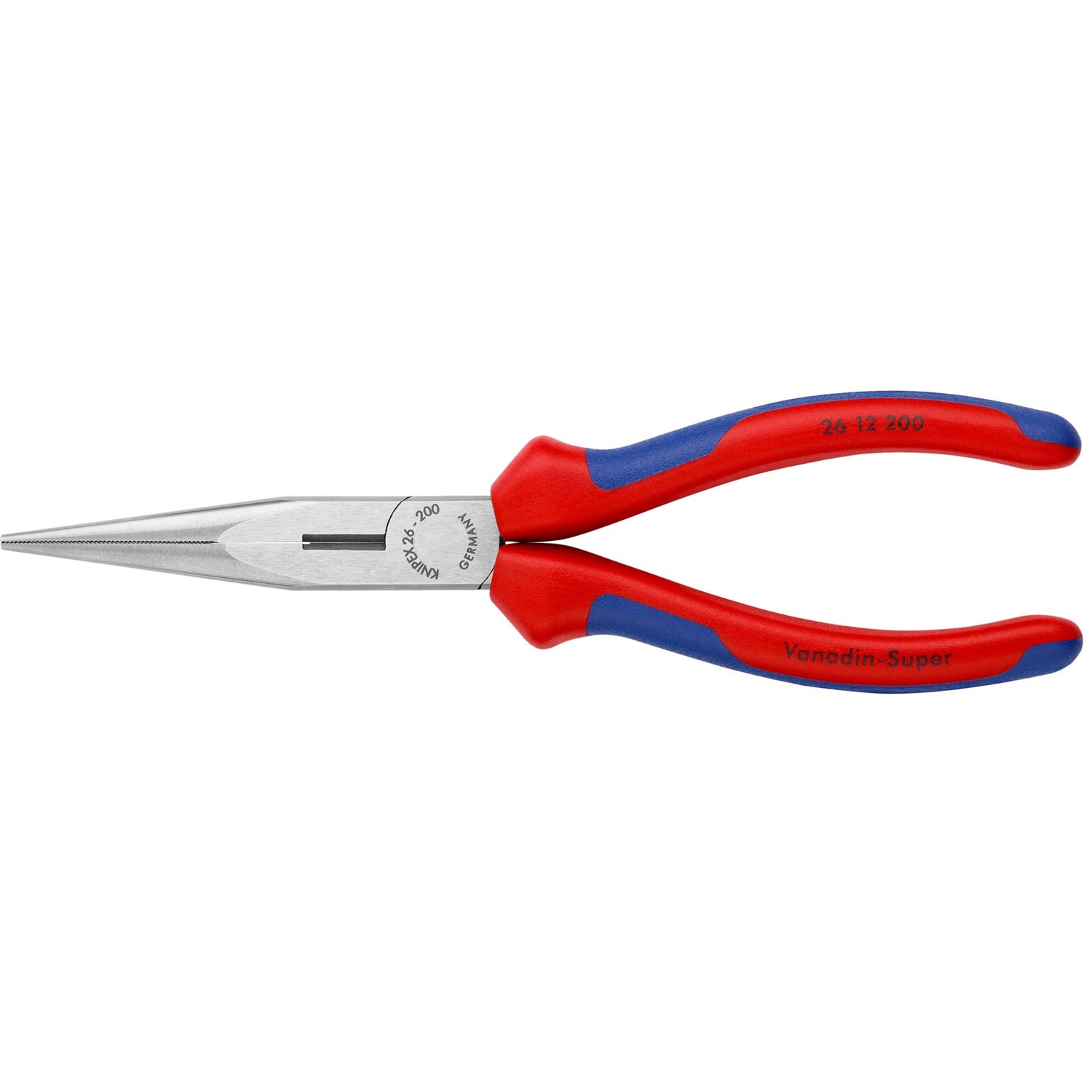 KNIPEX 26 12 200 Flachrundzange mit Schneide
